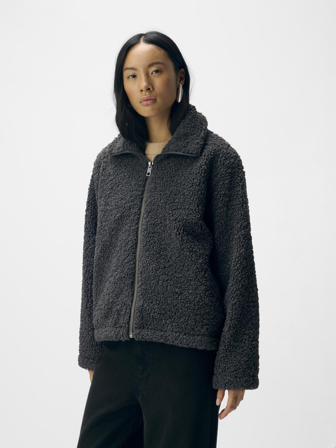 OBJFREYA Jacket - Dark Grey Melange - VERO MODA & VILA Bergvik